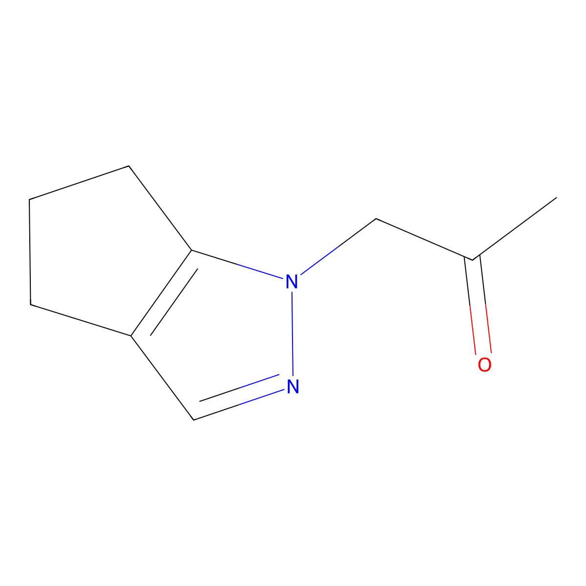 1-(5,6-Dihydrocyclopenta[c]pyrazol-1(4H)-yl)propan-2-one molecular structure, CAS 1936247-23-2