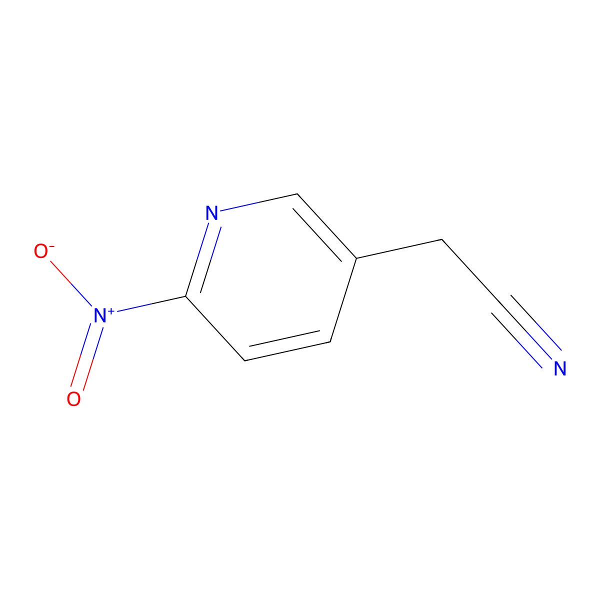 2-(6-Nitropyridin-3-yl)acetonitrile molecular structure, CAS 1936247-74-3