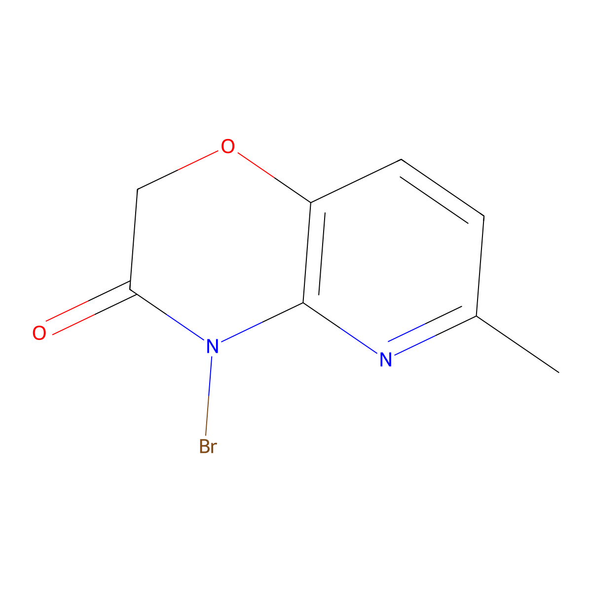 4-Bromo-6-methyl-2H-pyrido[3,2-b][1,4]oxazin-3(4H)-one molecular structure, CAS 1936248-77-9