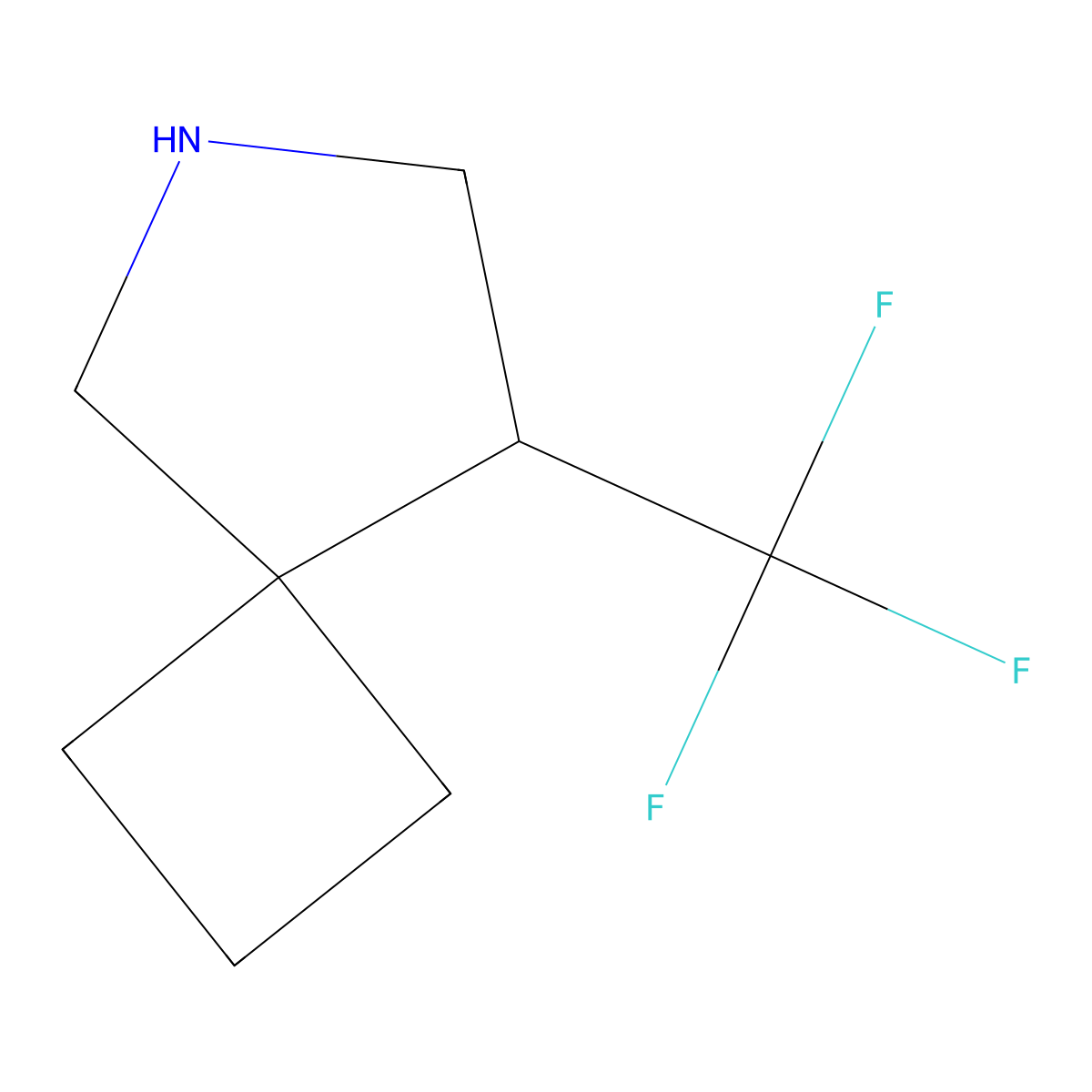 8-(Trifluoromethyl)-6-azaspiro[3.4]octane molecular structure, CAS 1936249-16-9
