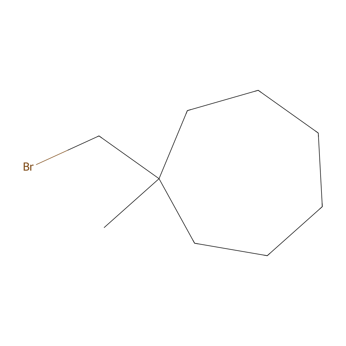 1-(Bromomethyl)-1-methylcycloheptane molecular structure, CAS 1936250-61-1