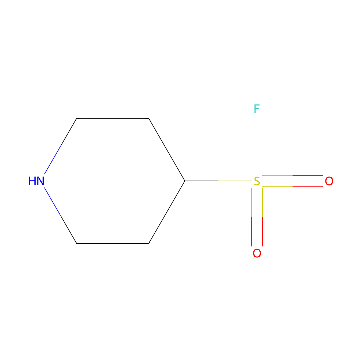 Piperidine-4-sulfonyl fluoride molecular structure, CAS 1936260-29-5