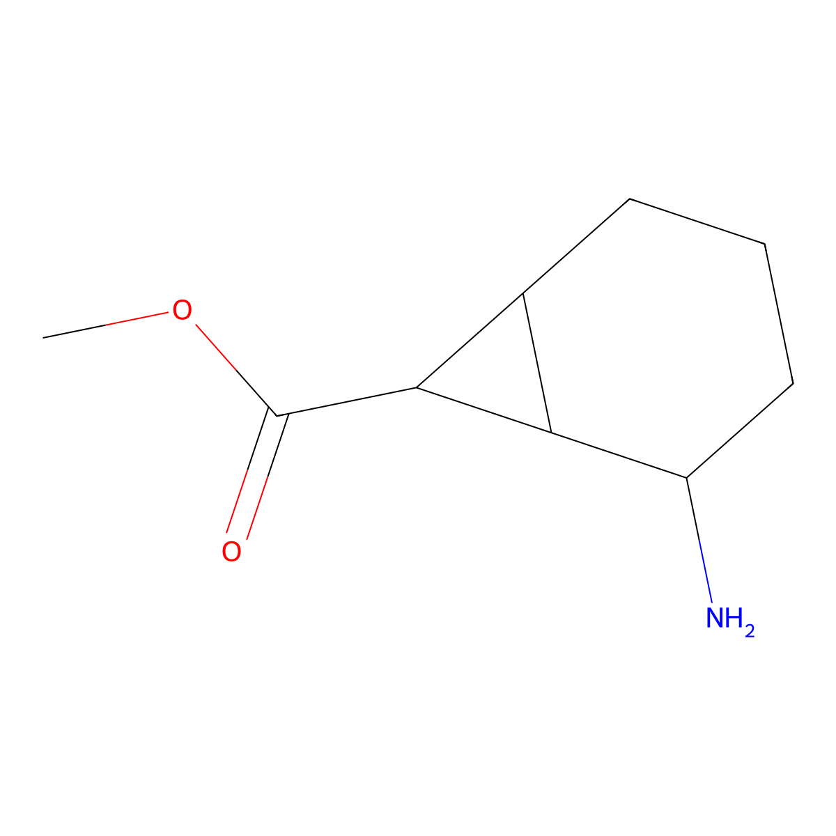 Methyl 2-aminobicyclo[4.1.0]heptane-7-carboxylate molecular structure, CAS 1936265-04-1