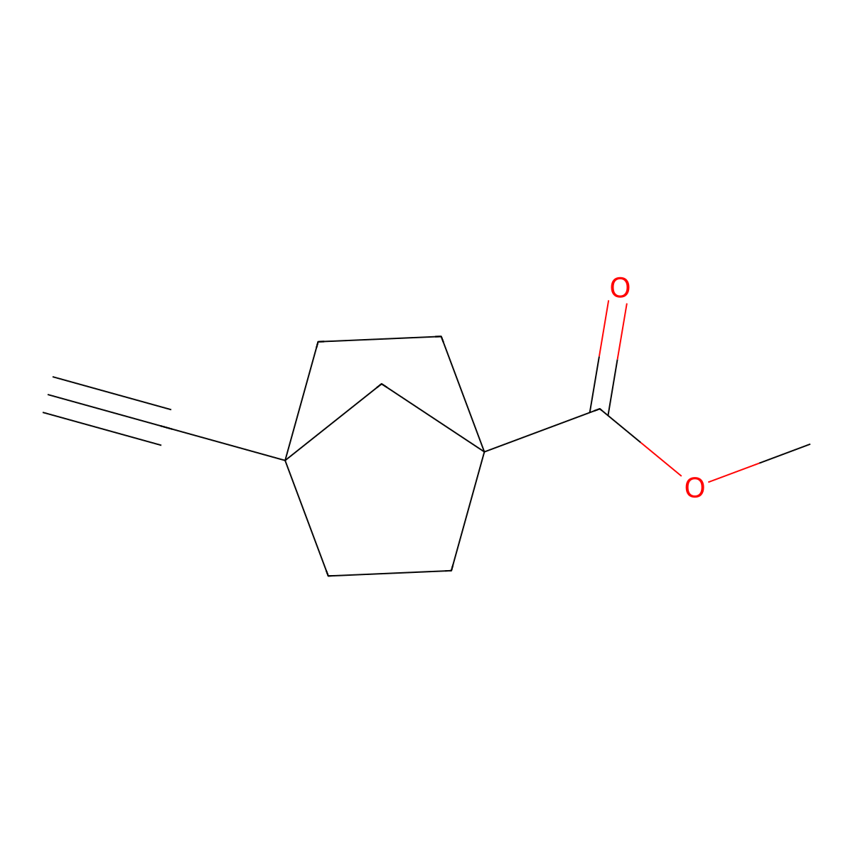 Methyl 4-ethynylbicyclo[2.2.1]heptane-1-carboxylate molecular structure, CAS 1936274-35-9