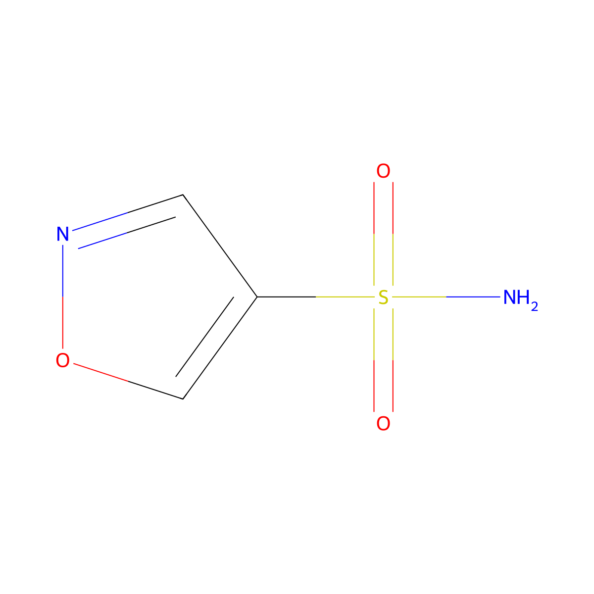 1,2-Oxazole-4-sulfonamide molecular structure, CAS 1936283-82-7