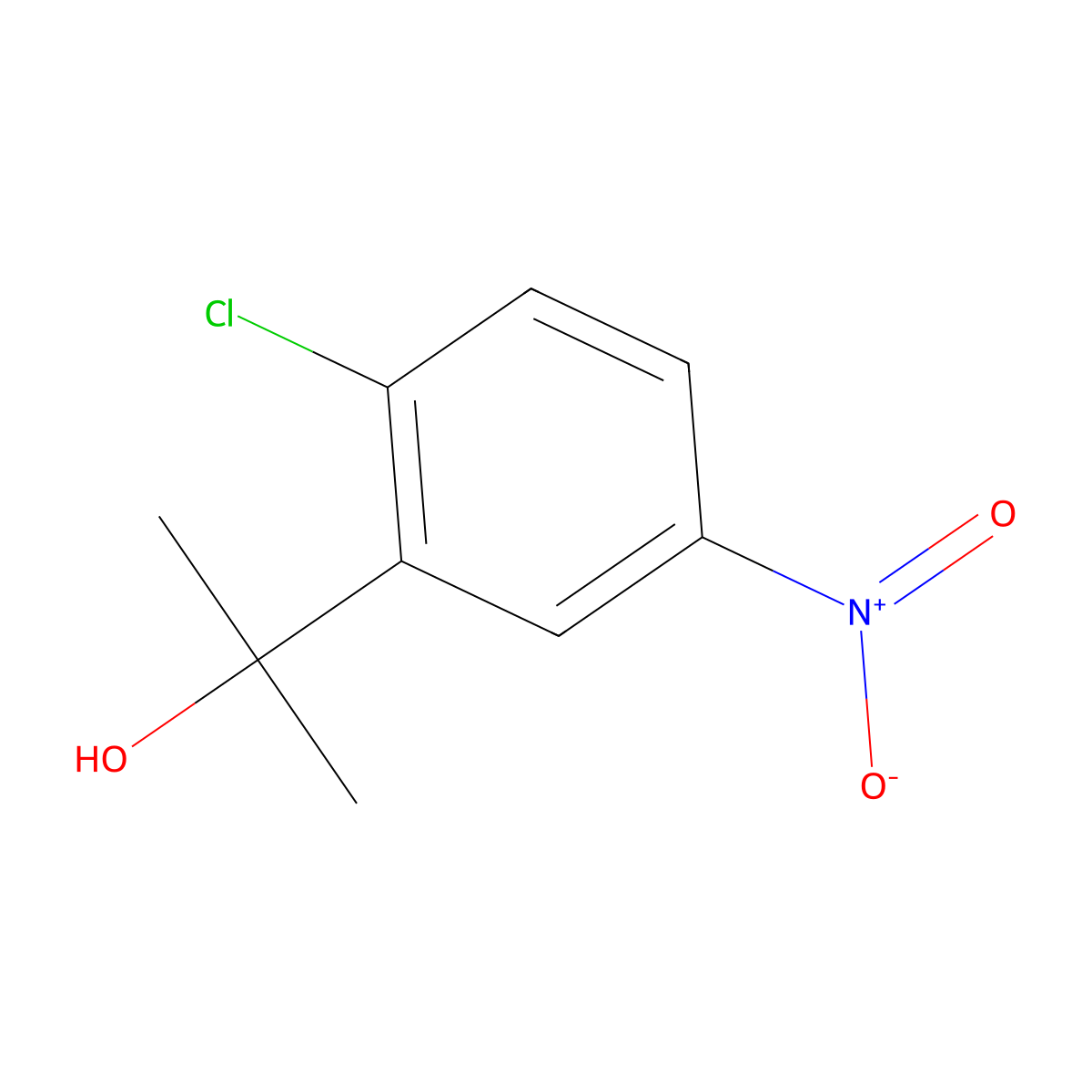 2-(2-Chloro-5-nitrophenyl)propan-2-ol molecular structure, CAS 1936288-94-6