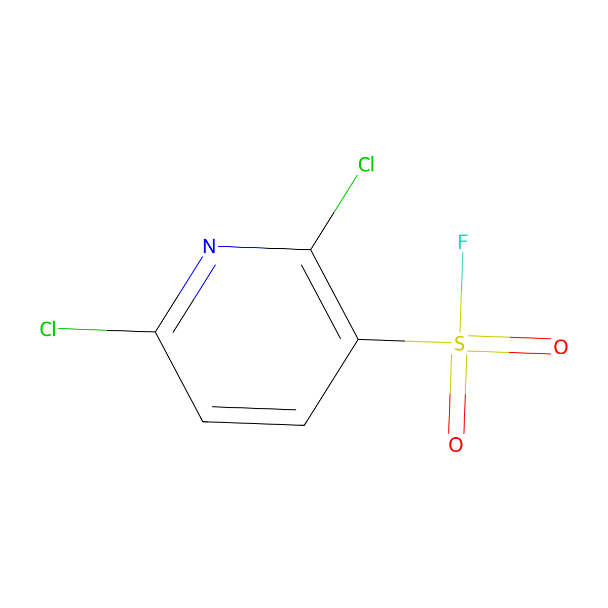2,6-Dichloropyridine-3-sulfonyl fluoride molecular structure, CAS 1936291-06-3