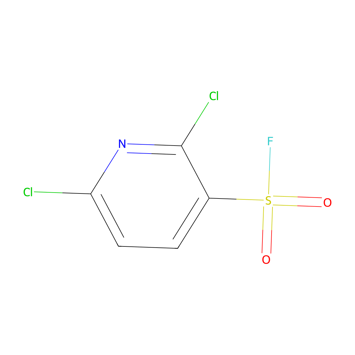 2,6-Dichloropyridine-3-sulfonyl fluoride molecular structure, CAS 1936291-06-3
