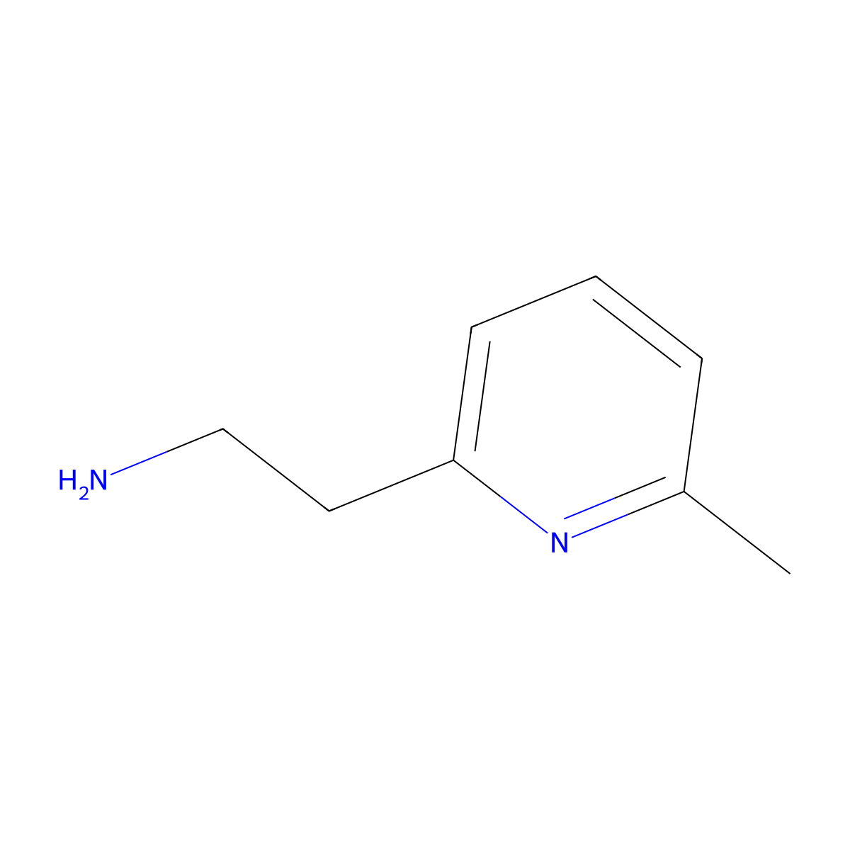 2-(6-Methylpyridin-2-yl)ethan-1-amine molecular structure, CAS 19363-94-1