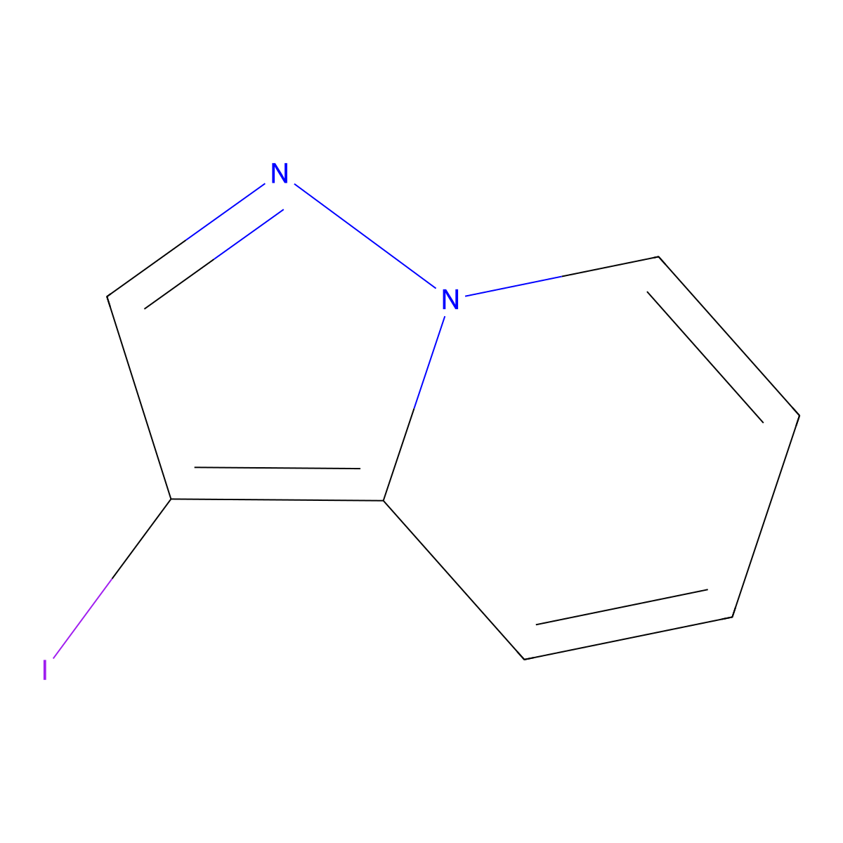 3-Iodopyrazolo(1,5-a)pyridine molecular structure, CAS 19363-99-6