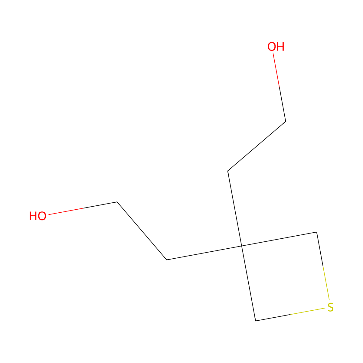 2,2'-(Thietane-3,3-diyl)bis(ethan-1-ol) molecular structure, CAS 1936308-84-7