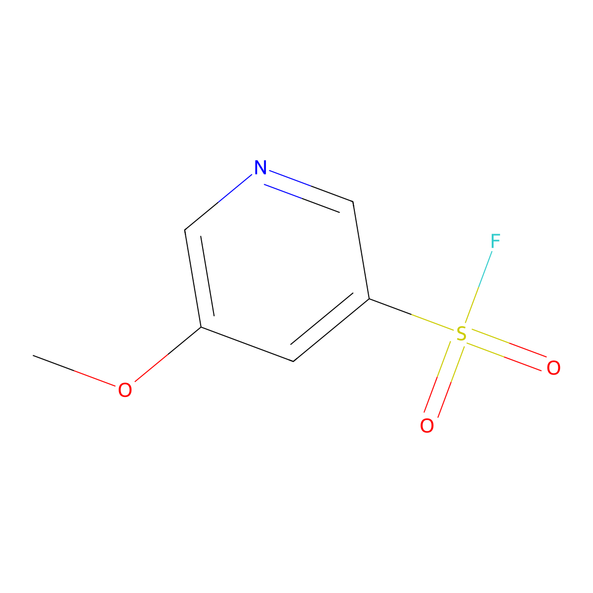 5-Methoxypyridine-3-sulfonyl fluoride molecular structure, CAS 1936313-86-8