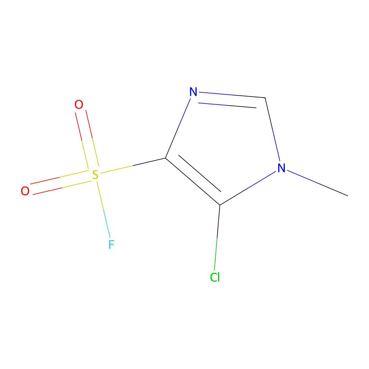 5-Chloro-1-methyl-1H-imidazole-4-sulfonyl fluoride molecular structure, CAS 1936317-91-7