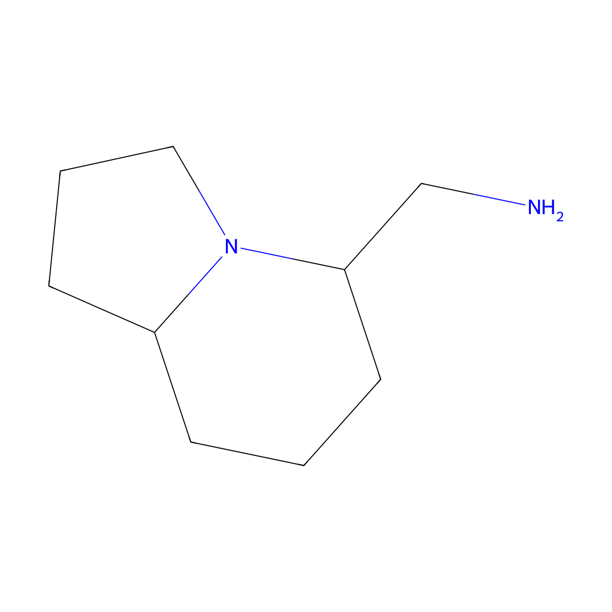 (Octahydroindolizin-5-yl)methanamine molecular structure, CAS 1936323-44-2