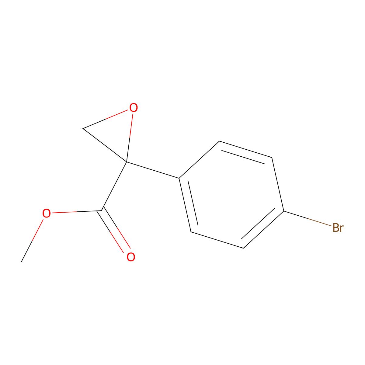 Methyl 2-(4-bromophenyl)oxirane-2-carboxylate molecular structure, CAS 1936330-24-3