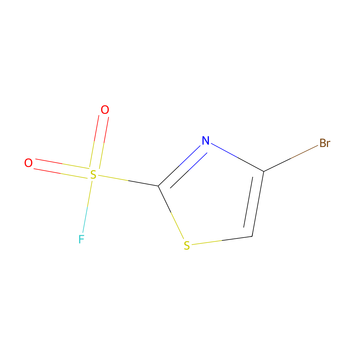 4-Bromo-1,3-thiazole-2-sulfonyl fluoride molecular structure, CAS 1936330-57-2