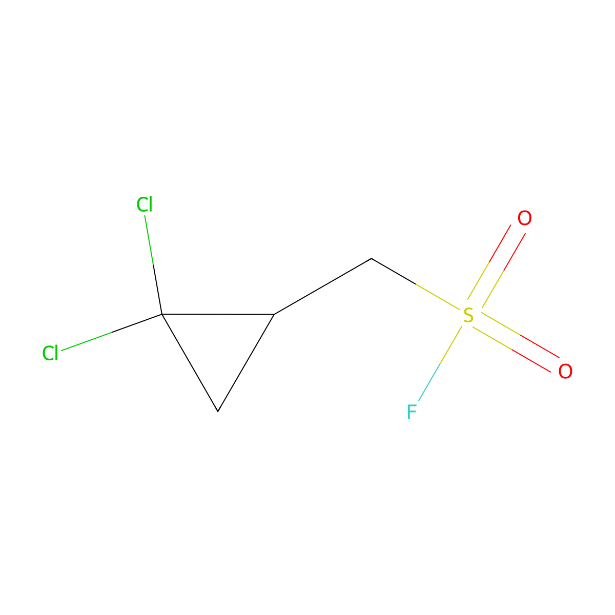 (2,2-Dichlorocyclopropyl)methanesulfonyl fluoride molecular structure, CAS 1936330-66-3