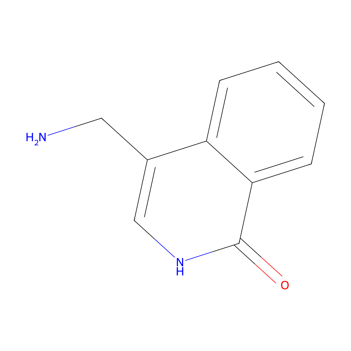 4-(Aminomethyl)-1,2-dihydroisoquinolin-1-one molecular structure, CAS 1936337-16-4