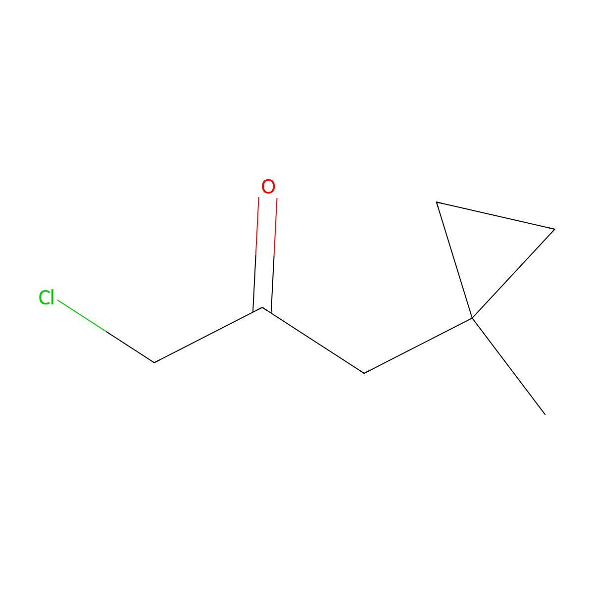 1-Chloro-3-(1-methylcyclopropyl)propan-2-one molecular structure, CAS 1936339-37-5