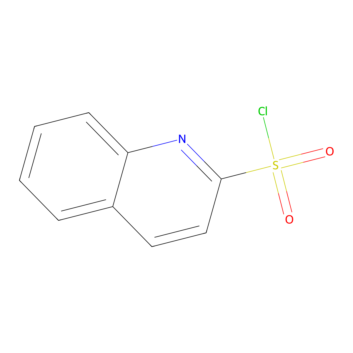 Quinoline-2-sulfonyl Chloride molecular structure, CAS 193634-32-1