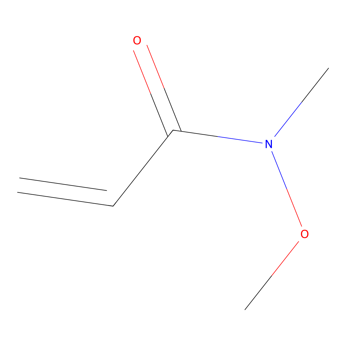 N-methoxy-N-methylprop-2-enamide molecular structure, CAS 193634-77-4