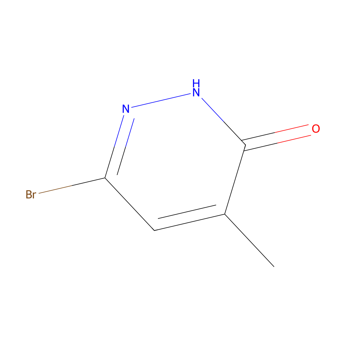 6-Bromo-4-methylpyridazin-3(2H)-one molecular structure, CAS 1936342-70-9
