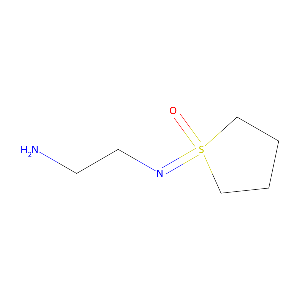 1-[(2-Aminoethyl)imino]-1lambda6-thiolan-1-one molecular structure, CAS 1936348-48-9