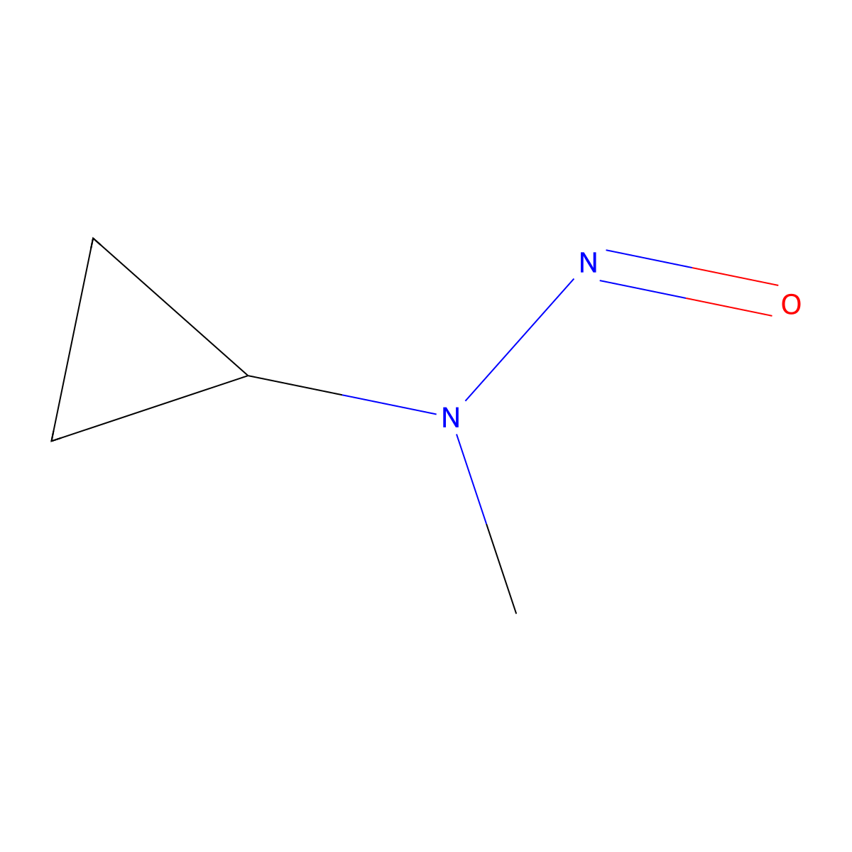 N-methyl-N-nitrosocyclopropanamine molecular structure, CAS 1936348-61-6