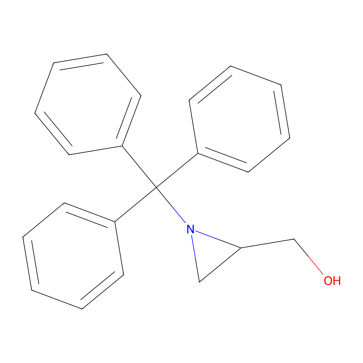 [1-(Triphenylmethyl)aziridin-2-yl]methanol molecular structure, CAS 193635-04-0