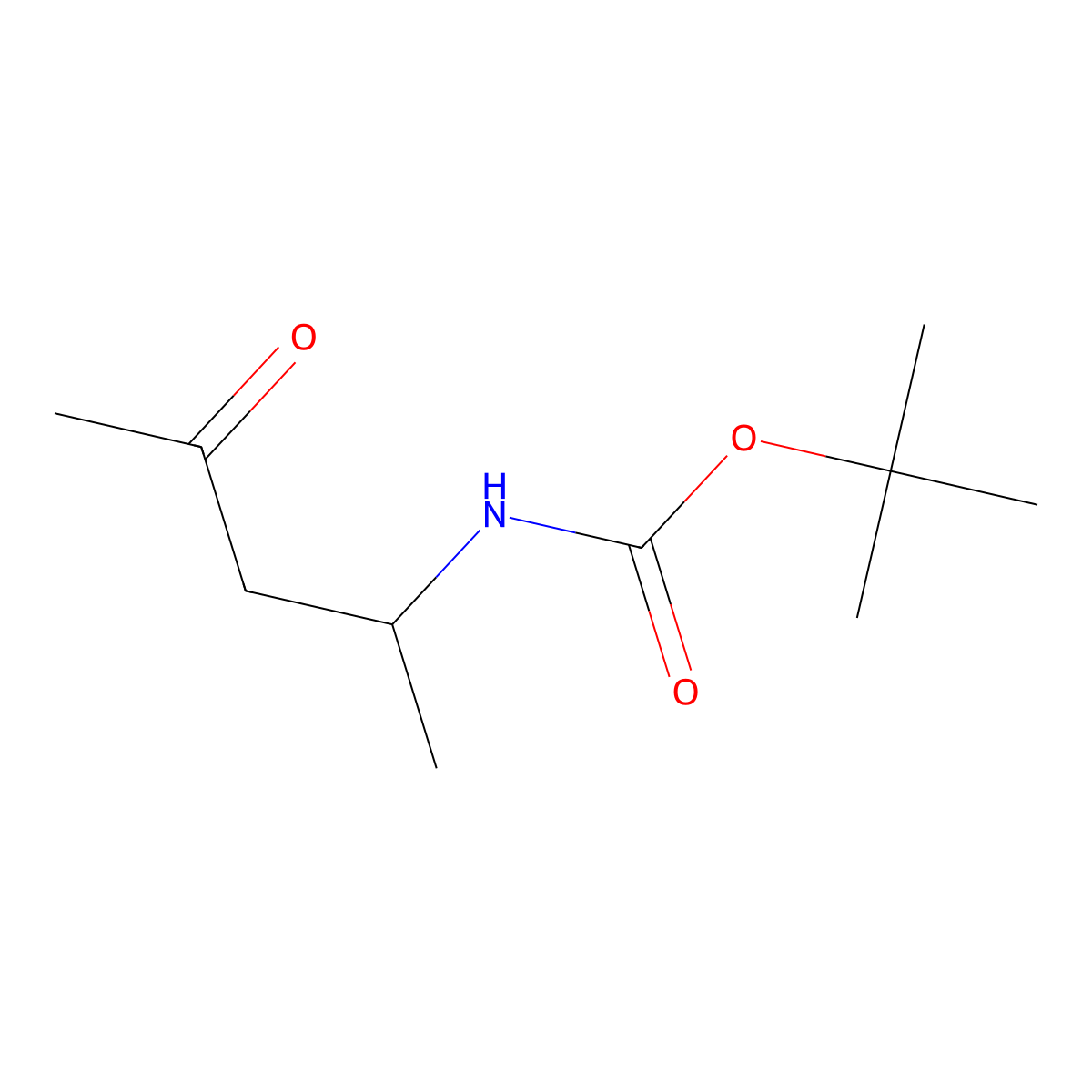 tert-butyl N-(4-oxopentan-2-yl)carbamate molecular structure, CAS 193635-07-3