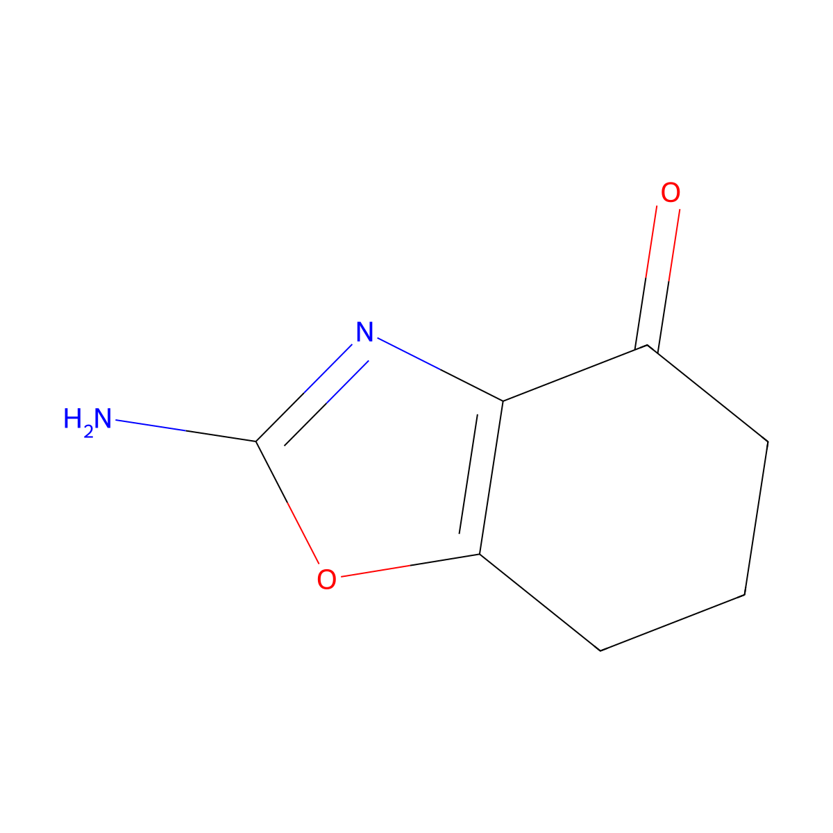 2-Amino-4,5,6,7-tetrahydro-1,3-benzoxazol-4-one molecular structure, CAS 1936355-29-1