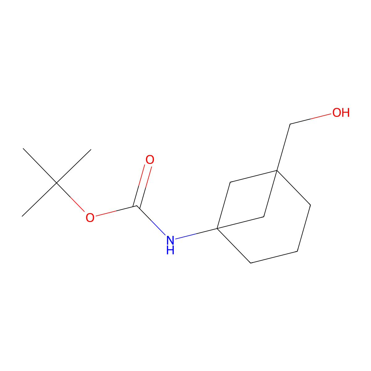 tert-Butyl N-[5-(hydroxymethyl)norpinan-1-yl]carbamate molecular structure, CAS 1936361-13-5