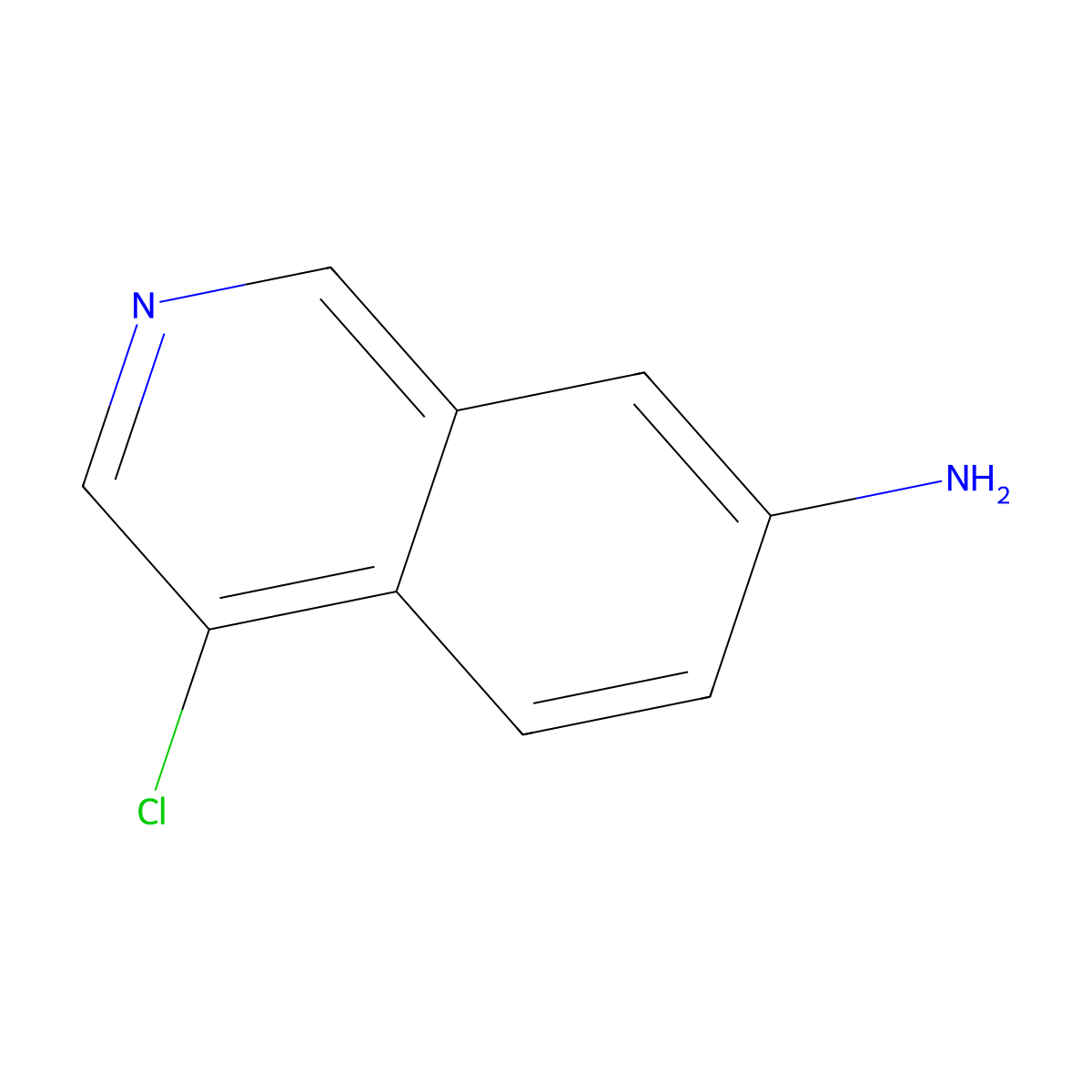 4-Chloroisoquinolin-7-amine molecular structure, CAS 1936362-61-6