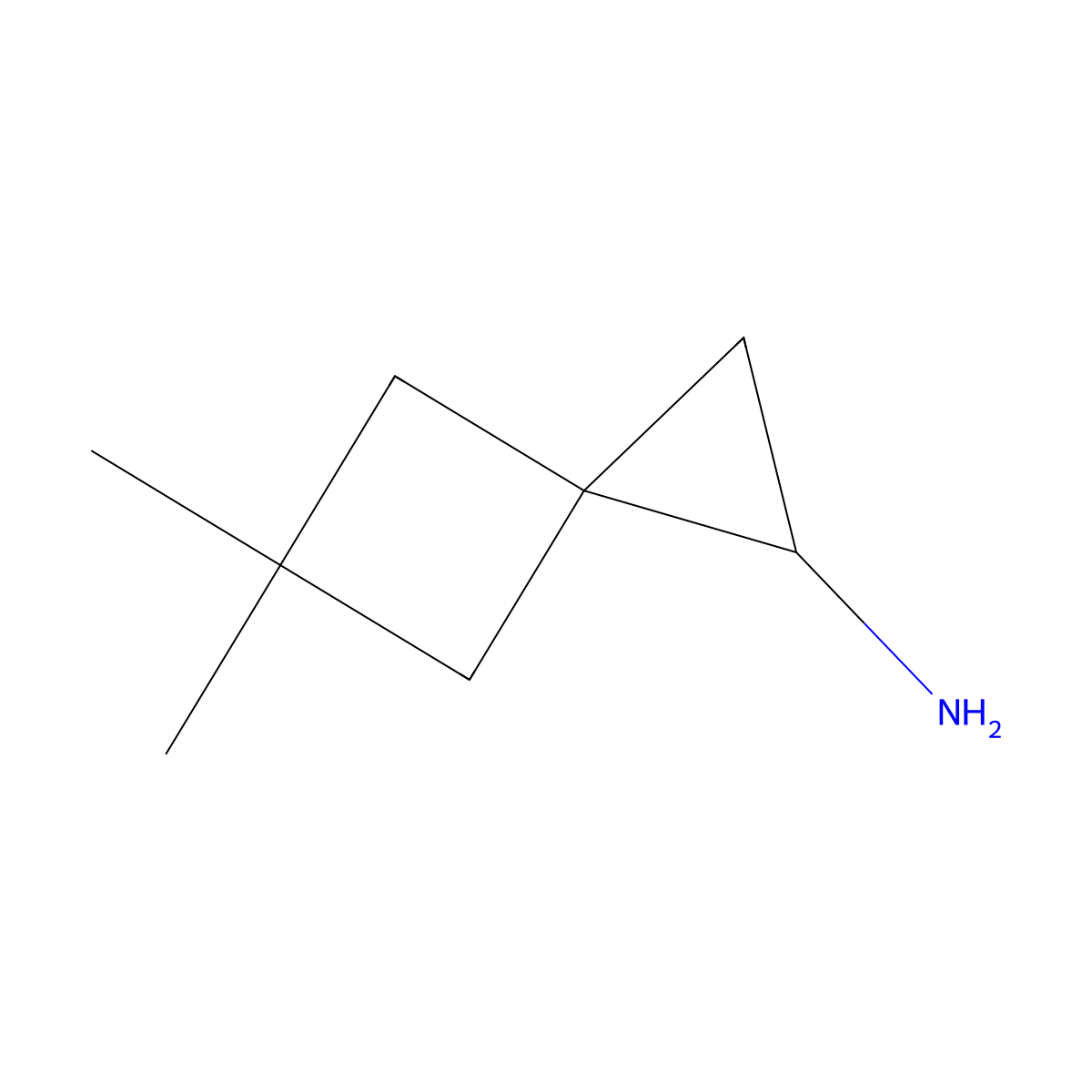 5,5-Dimethylspiro[2.3]hexan-1-amine molecular structure, CAS 1936366-65-2