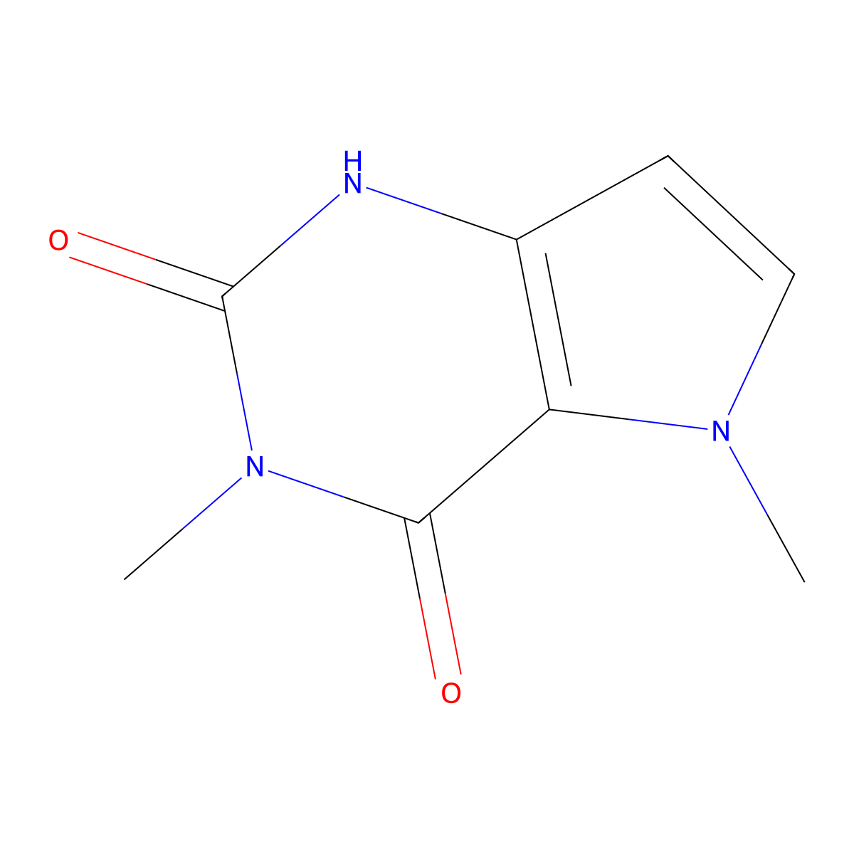3,5-Dimethyl-1H-pyrrolo[3,2-D]pyrimidine-2,4-dione molecular structure, CAS 1936375-20-0