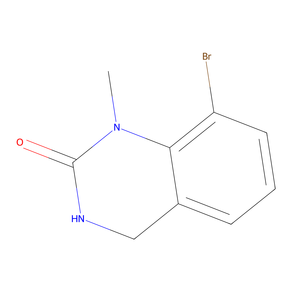 8-Bromo-1-methyl-3,4-dihydroquinazolin-2(1H)-one molecular structure, CAS 1936395-36-6
