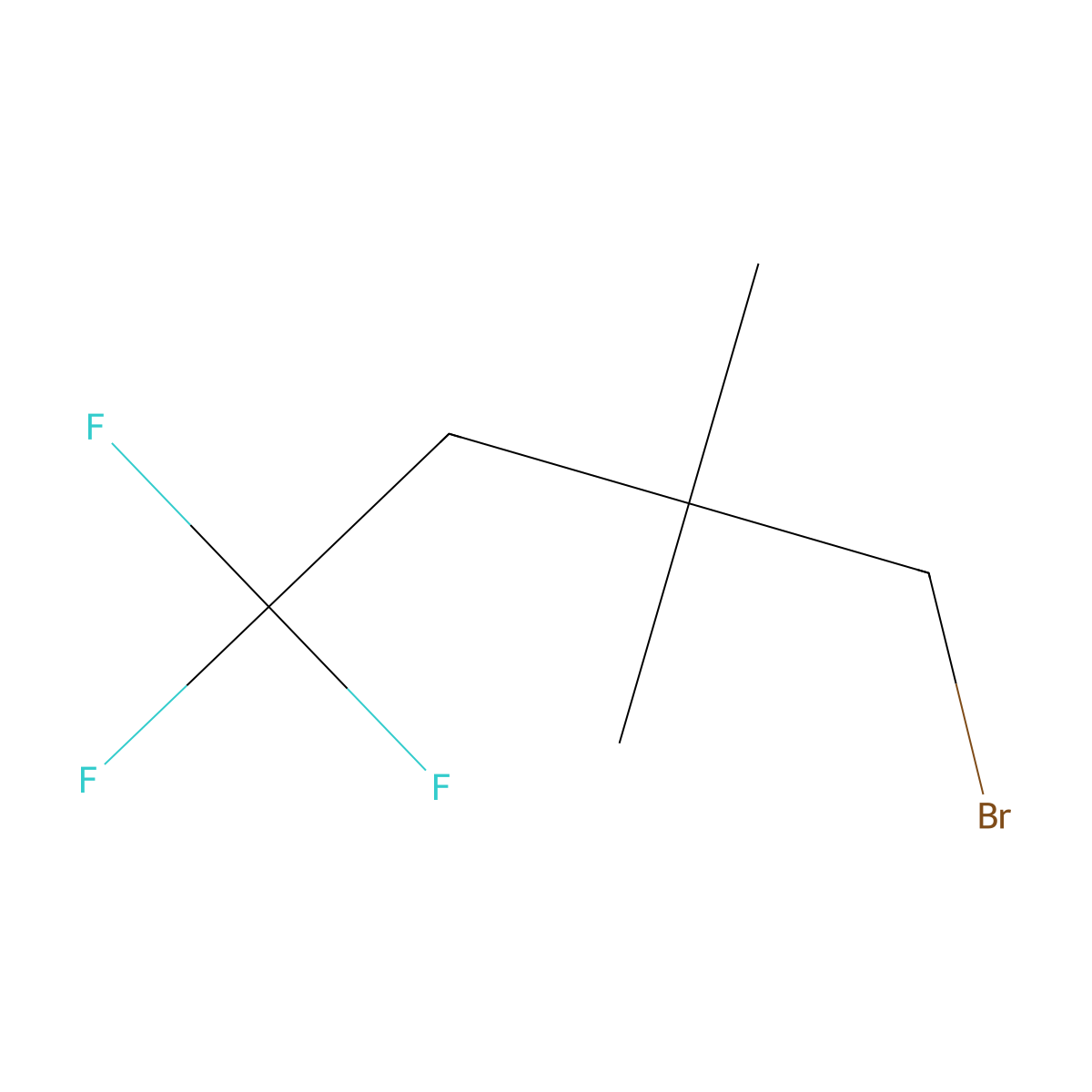 4-Bromo-1,1,1-trifluoro-3,3-dimethylbutane molecular structure, CAS 1936423-03-8