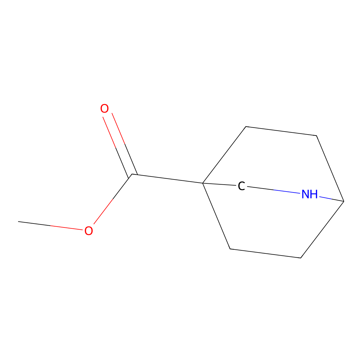 Methyl 2-azabicyclo[2.2.2]octane-4-carboxylate molecular structure, CAS 1936435-62-9
