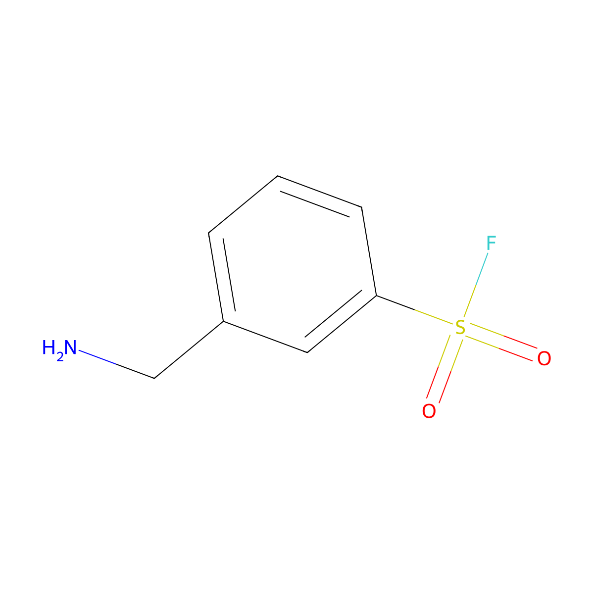 3-(Aminomethyl)benzene-1-sulfonyl fluoride molecular structure, CAS 1936463-99-8