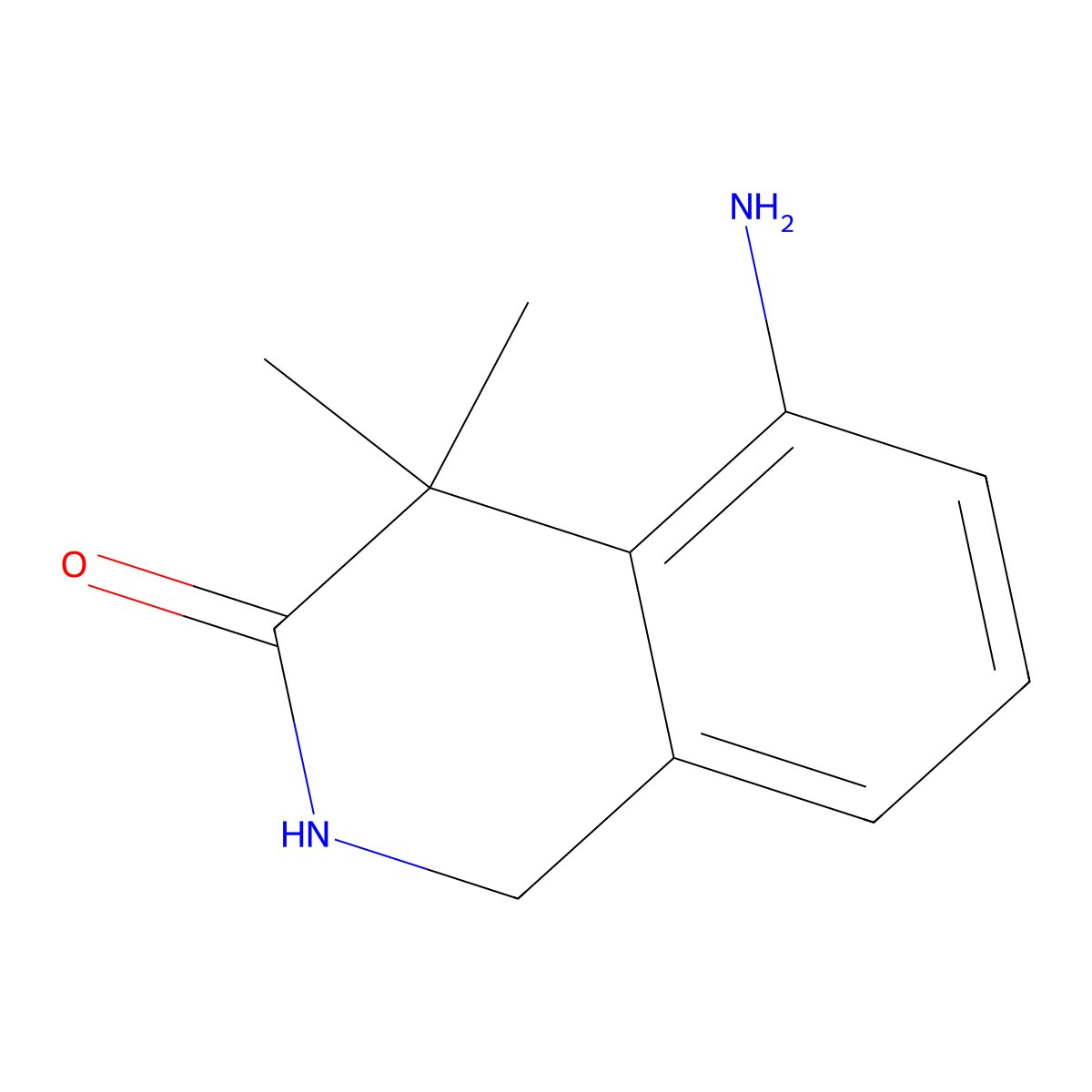 5-Amino-4,4-dimethyl-1,2-dihydroisoquinolin-3(4H)-one molecular structure, CAS 1936472-70-6