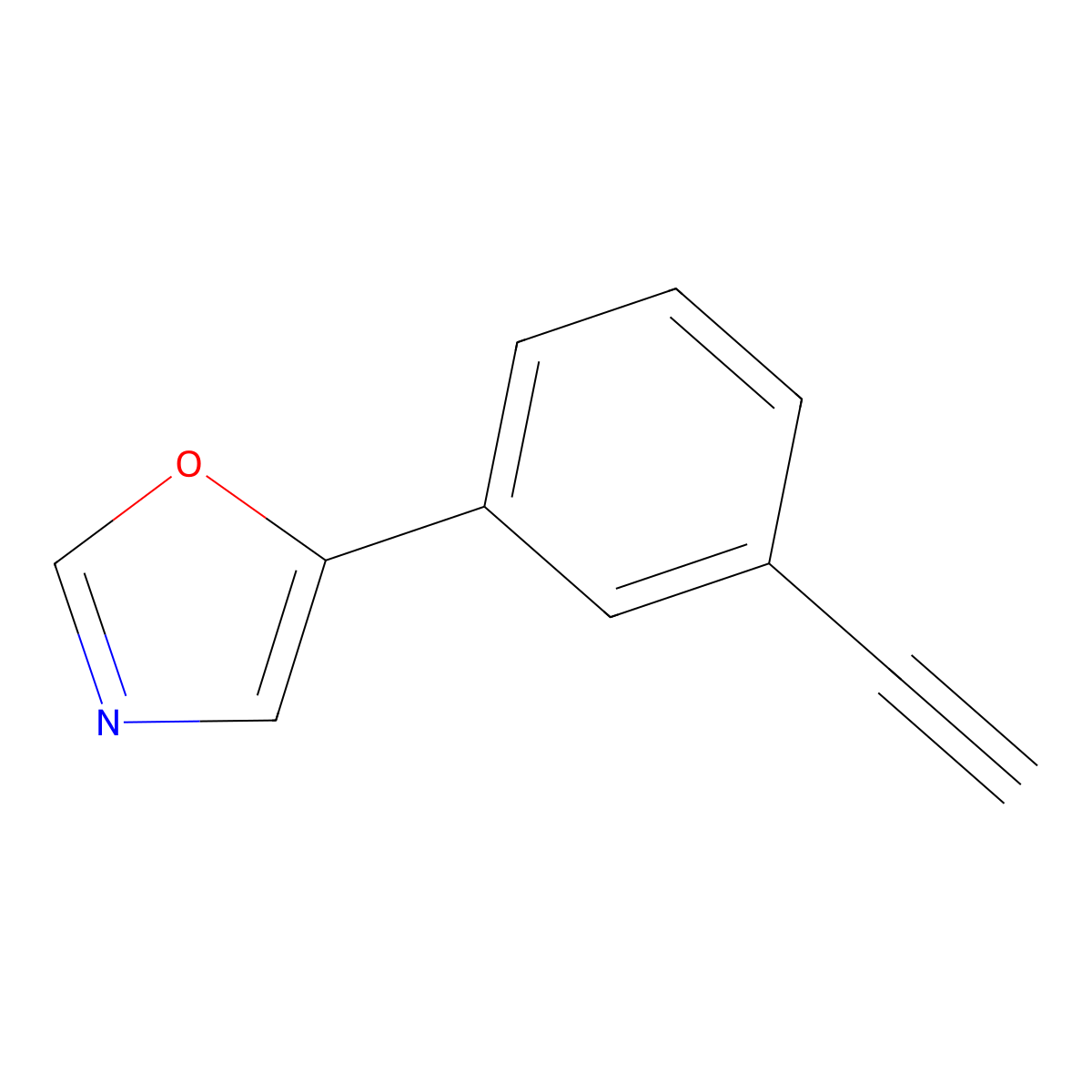 5-(3-Ethynylphenyl)oxazole molecular structure, CAS 1936477-70-1