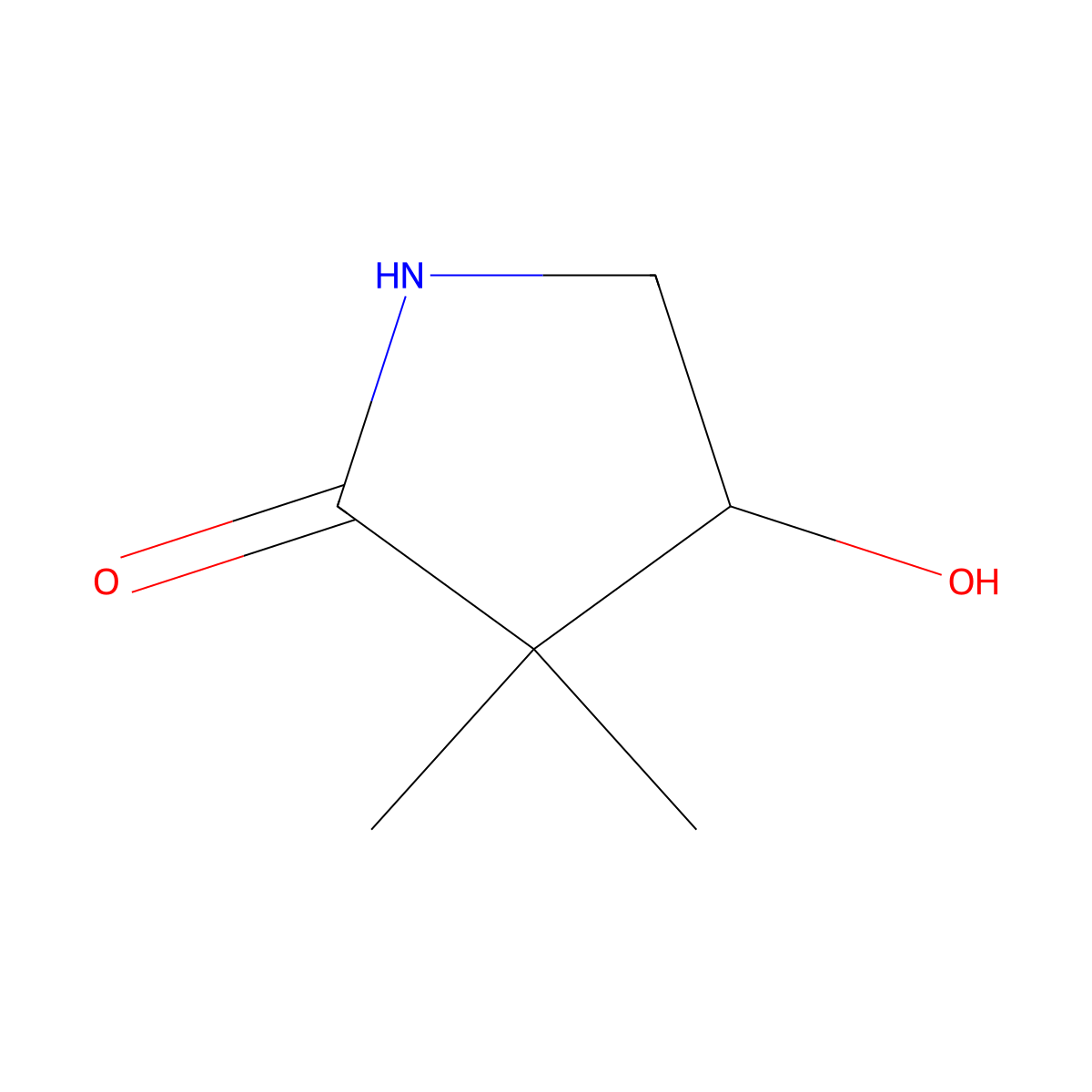 4-Hydroxy-3,3-dimethylpyrrolidin-2-one molecular structure, CAS 1936484-87-5