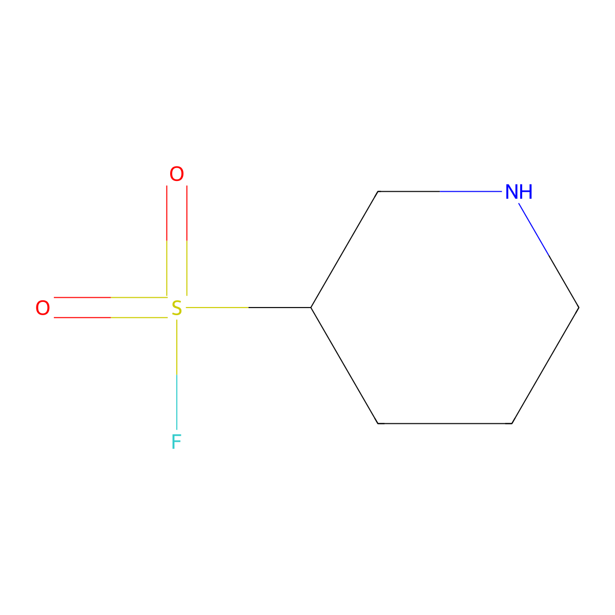 Piperidine-3-sulfonyl fluoride molecular structure, CAS 1936486-65-5