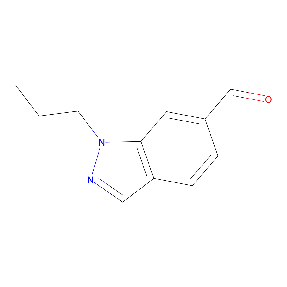 1-propyl-1H-indazole-6-carbaldehyde molecular structure, CAS 1936487-88-5