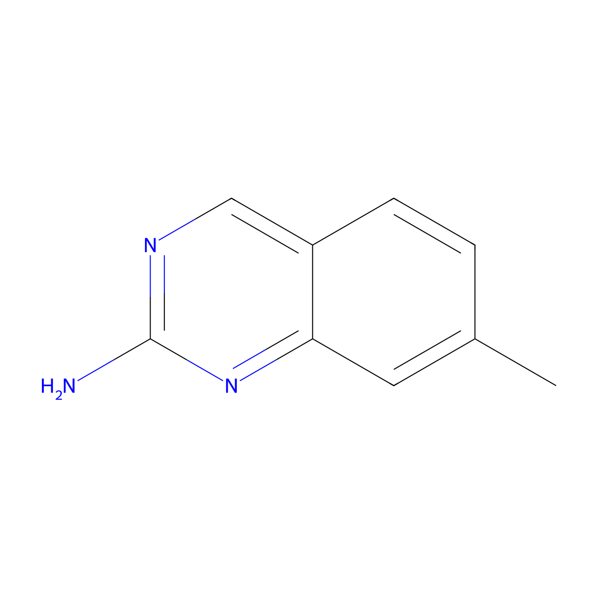 7-Methylquinazolin-2-amine molecular structure, CAS 1936498-79-1