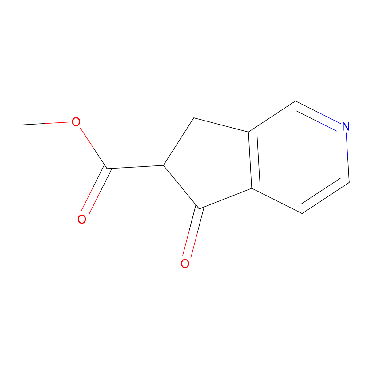 Methyl 5-oxo-6,7-dihydro-5H-cyclopenta[C]pyridine-6-carboxylate molecular structure, CAS 1936501-11-9