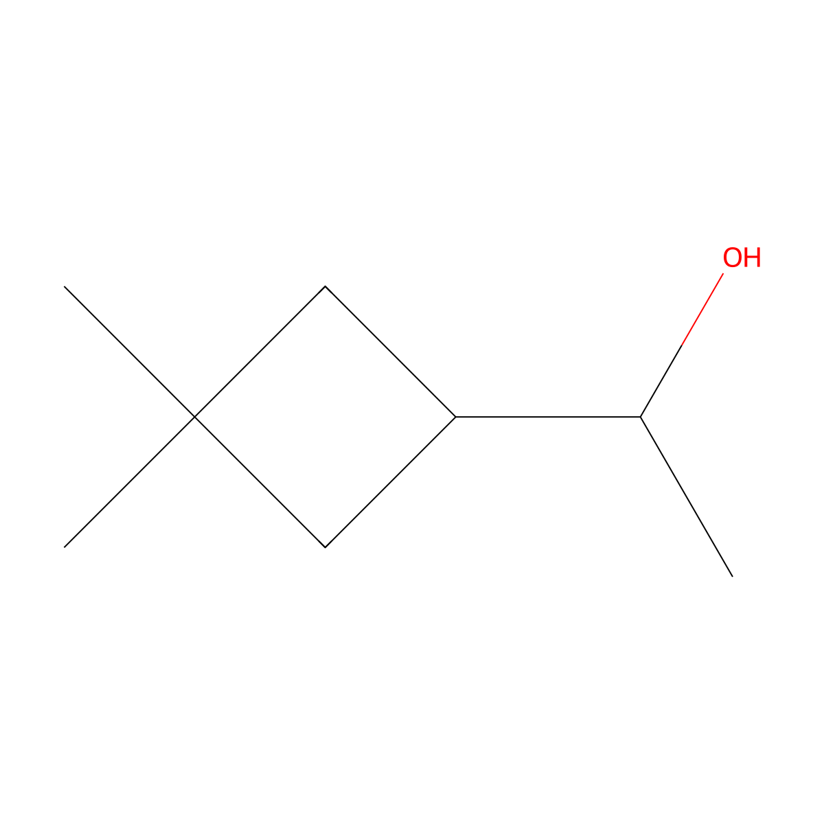 1-(3,3-Dimethylcyclobutyl)ethanol molecular structure, CAS 1936501-47-1