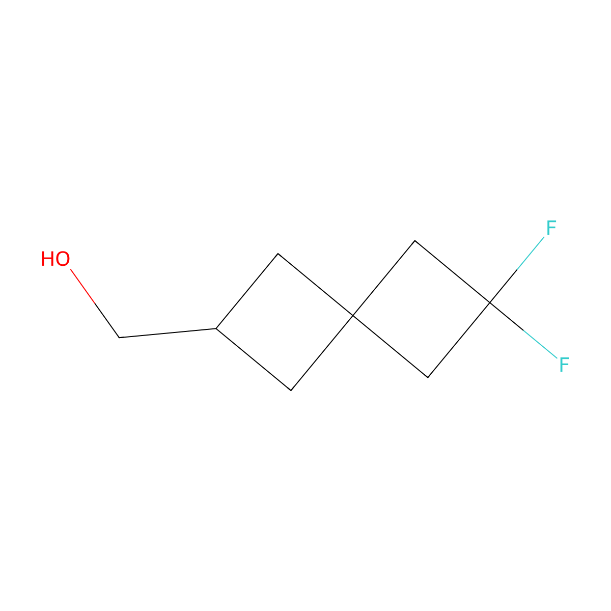(6,6-Difluorospiro[3.3]heptan-2-yl)methanol molecular structure, CAS 1936503-30-8