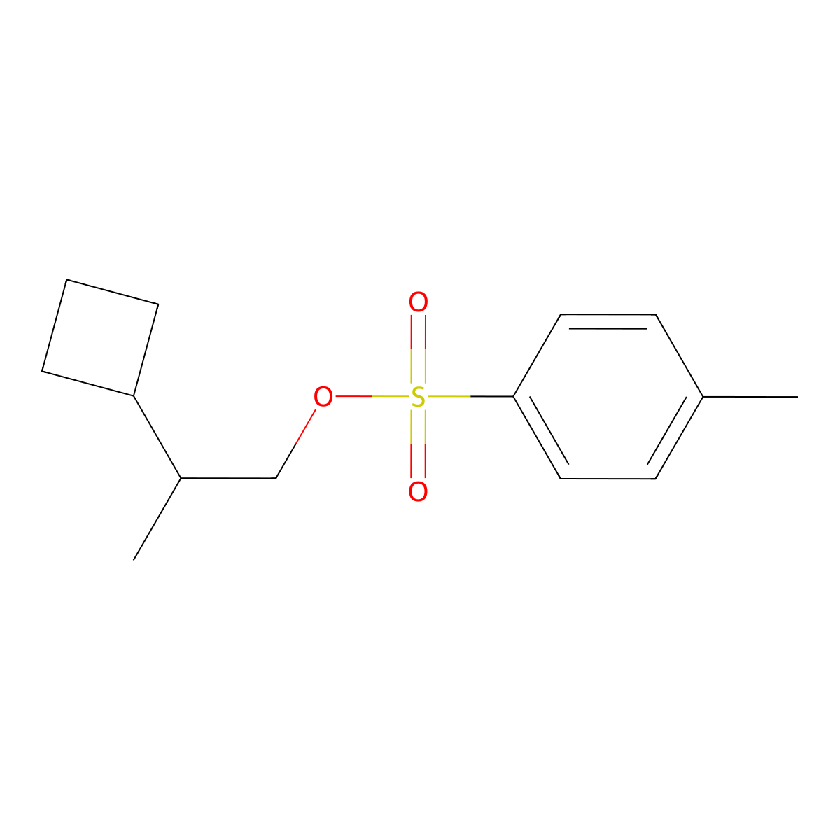 2-Cyclobutylpropyl 4-methylbenzene-1-sulfonate molecular structure, CAS 1936503-43-3