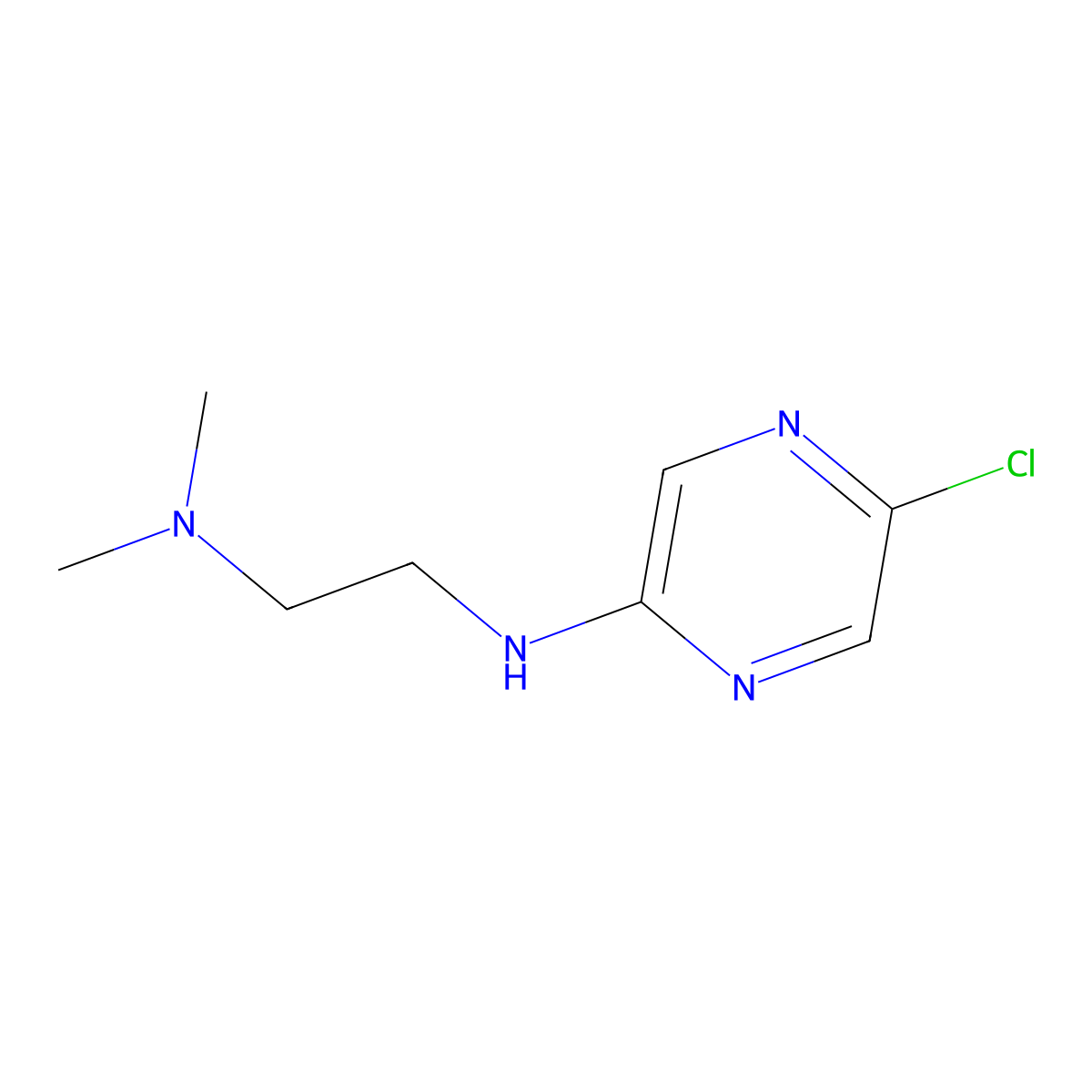 5-Chloro-N-[2-(dimethylamino)ethyl]pyrazin-2-amine molecular structure, CAS 1936530-69-6